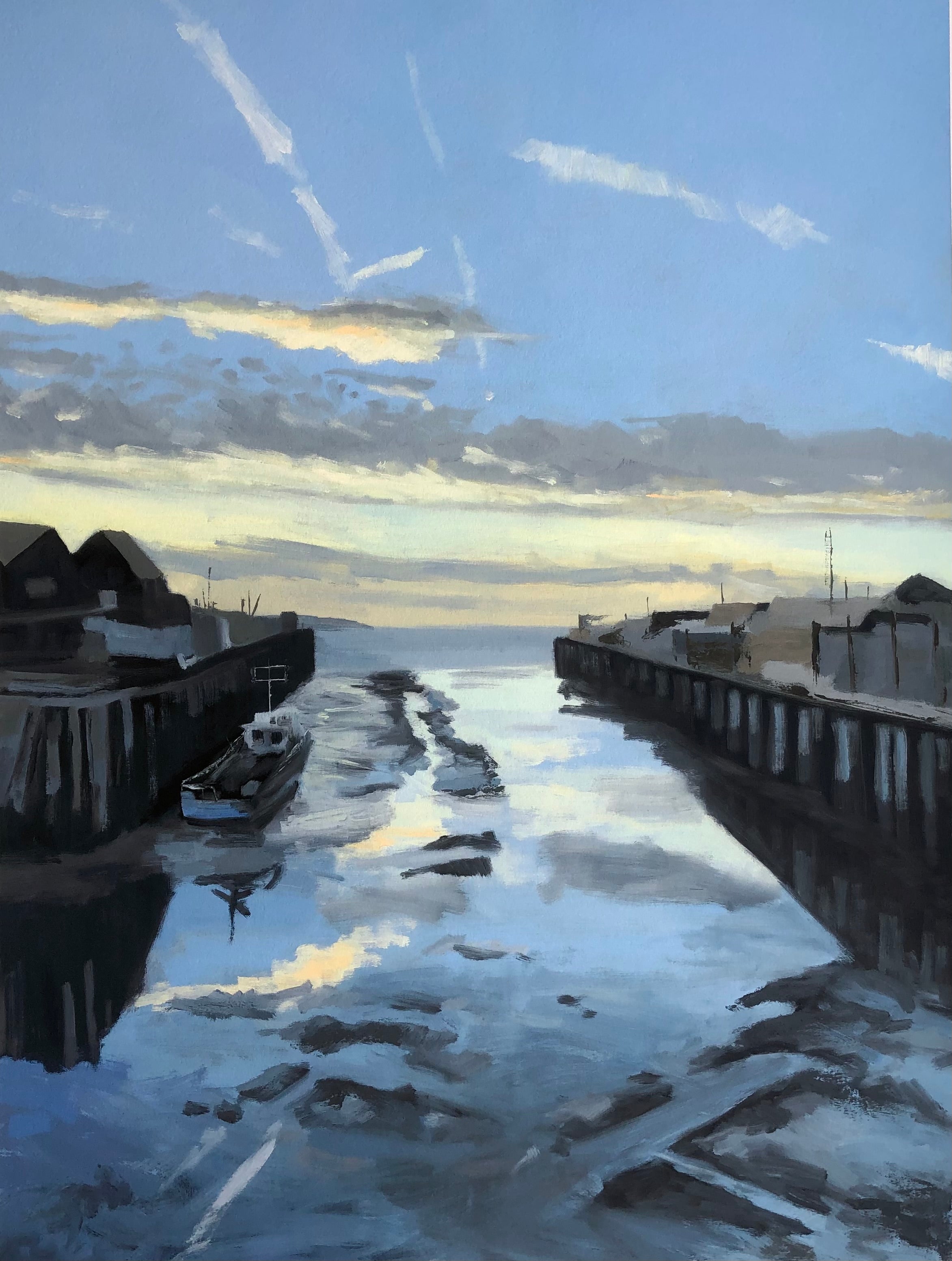 Whitstable Harbour at Low Tide